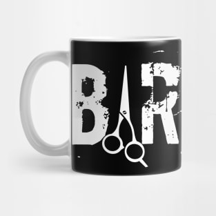 Barber Hairdresser Cool Hairstylist Hair-cutters Scissors T-Shirt Mug